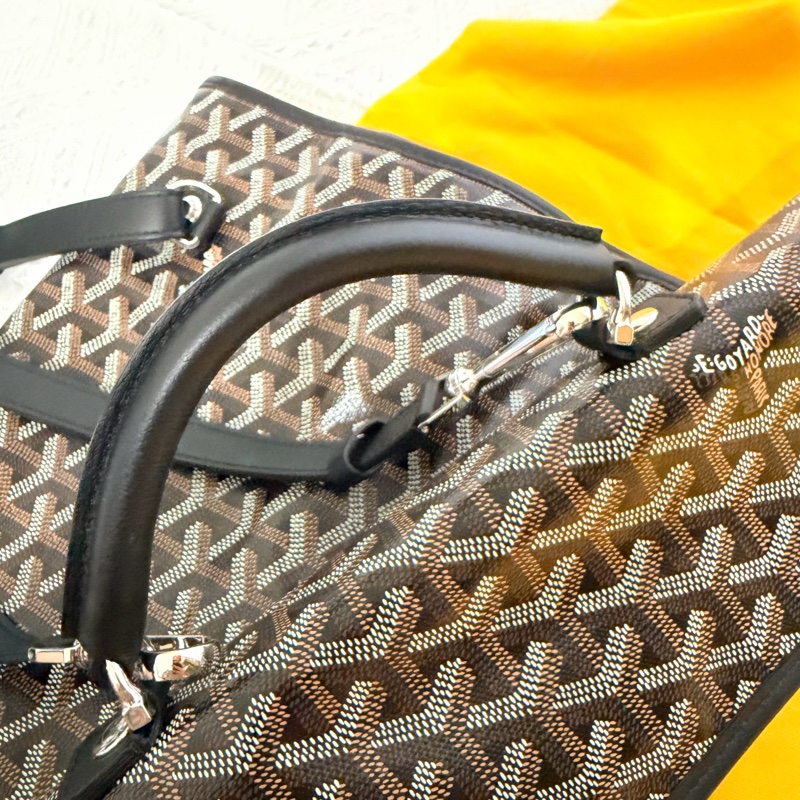 Goyard 可折疊超輕🔥原價10幾萬+ 現在撿到賺到💥黑色經典老花雙肩後背包-5