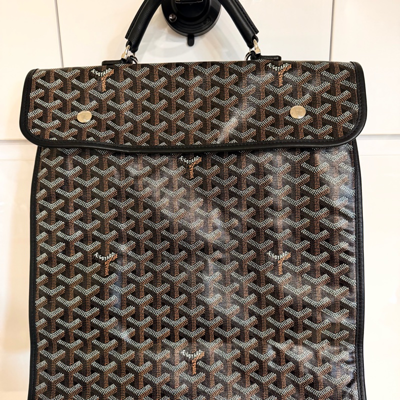 Goyard 可折疊超輕🔥原價10幾萬+ 現在撿到賺到💥黑色經典老花雙肩後背包-7