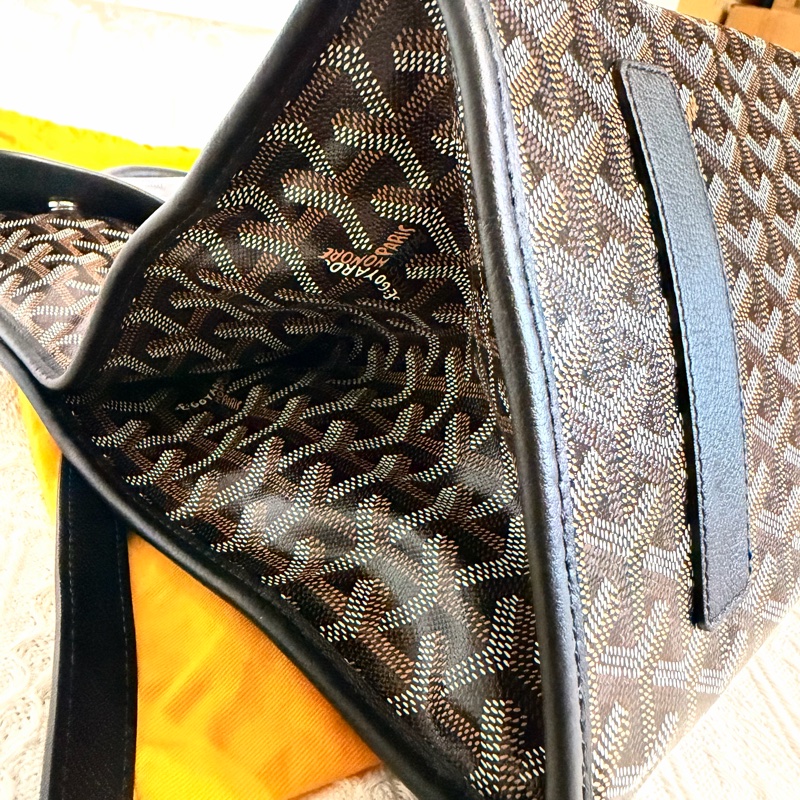 Goyard 可折疊超輕🔥原價10幾萬+ 現在撿到賺到💥黑色經典老花雙肩後背包-10