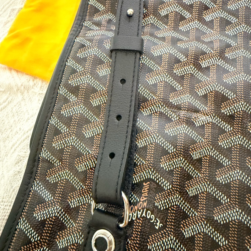 Goyard 可折疊超輕🔥原價10幾萬+ 現在撿到賺到💥黑色經典老花雙肩後背包-15