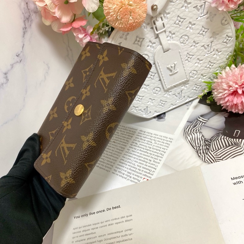 LV M60047老花三折中夾 稀有實用款🏅 實用多卡層附鏈條組可當小包-24