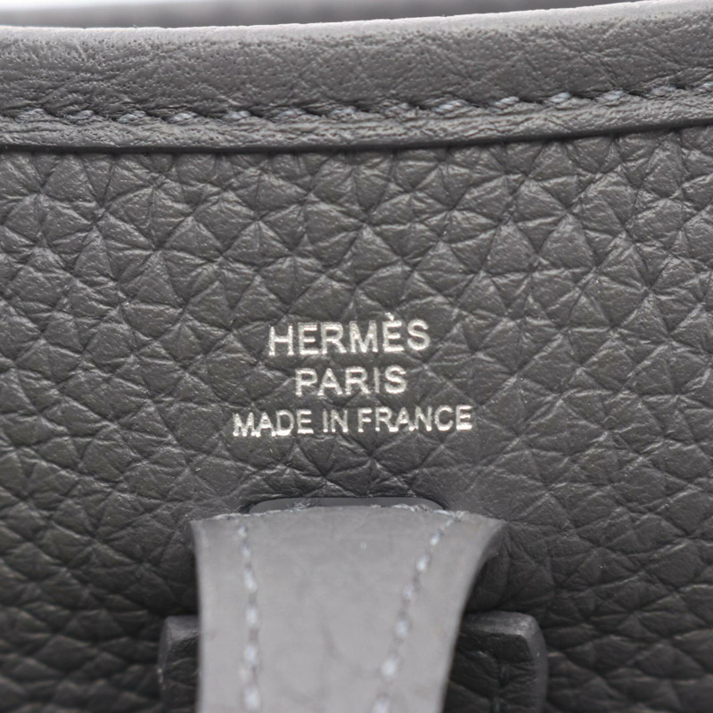 愛馬仕 Evelyne TPM Amazon 單肩包/手提包，皮革，Taurillon Clemence 皮革，女士款，灰色-3