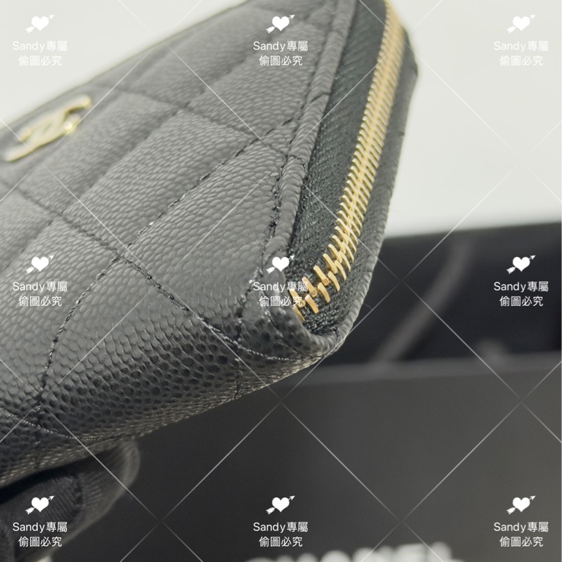 🖤CF爆款L型短夾 黑金荔枝 全新全配芯片款🖤-7