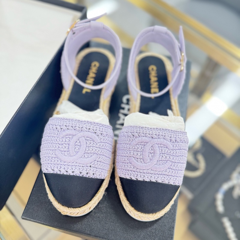 閒置未使用 CHANEL 香奈兒漁夫涼鞋  尺碼36碼  有盒-0