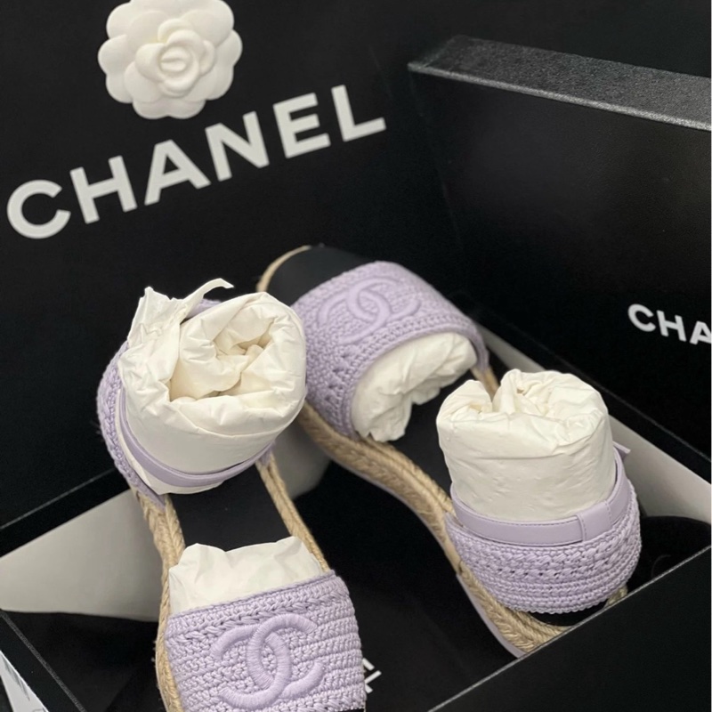 閒置未使用 CHANEL 香奈兒漁夫涼鞋  尺碼36碼  有盒-3