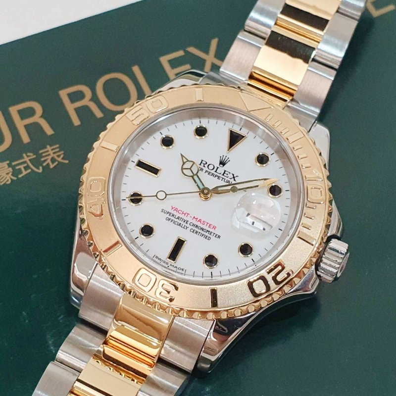 【大眾名錶】ROLEX勞力士 16623 Yacht-Master 遊艇名仕 半金遊艇 黑瑪瑙時標 大眾名錶B1285-5