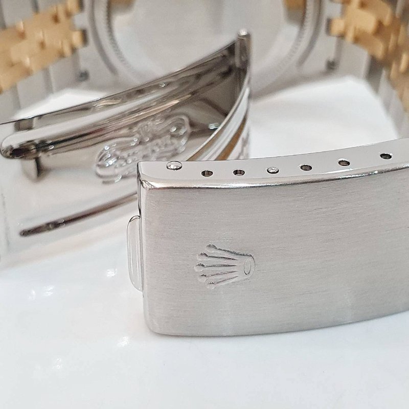 【大眾名錶】ROLEX勞力士 16233 Datejust 半金蠔式 市場稀少 新包台 白色貝殼十鑽面 大眾名錶G267-8