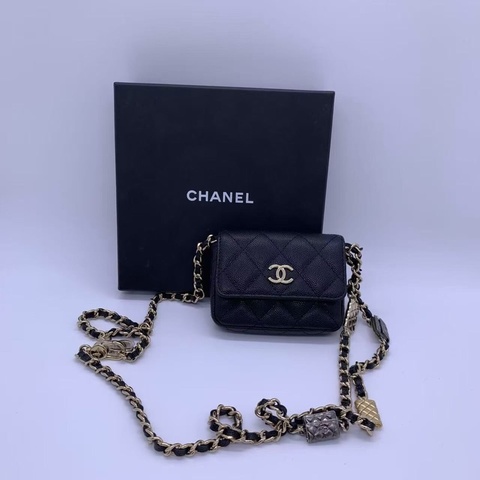 Chanel香奈兒21K鏈條斜挎小包
