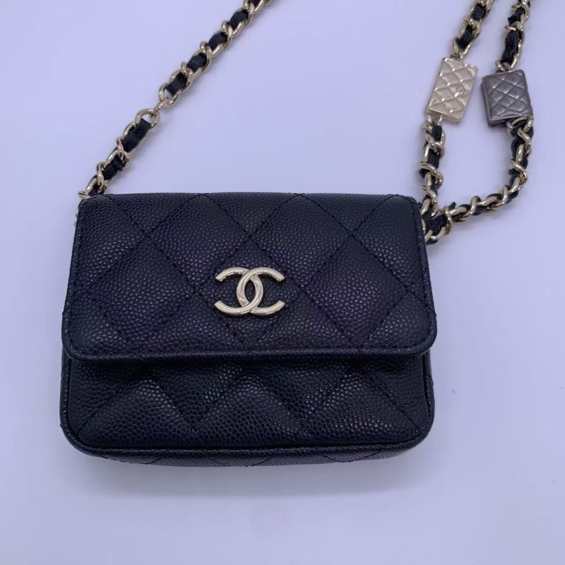 Chanel香奈兒21K鏈條斜挎小包-1