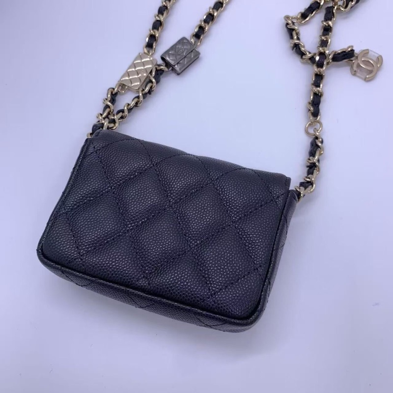 Chanel香奈兒21K鏈條斜挎小包-2