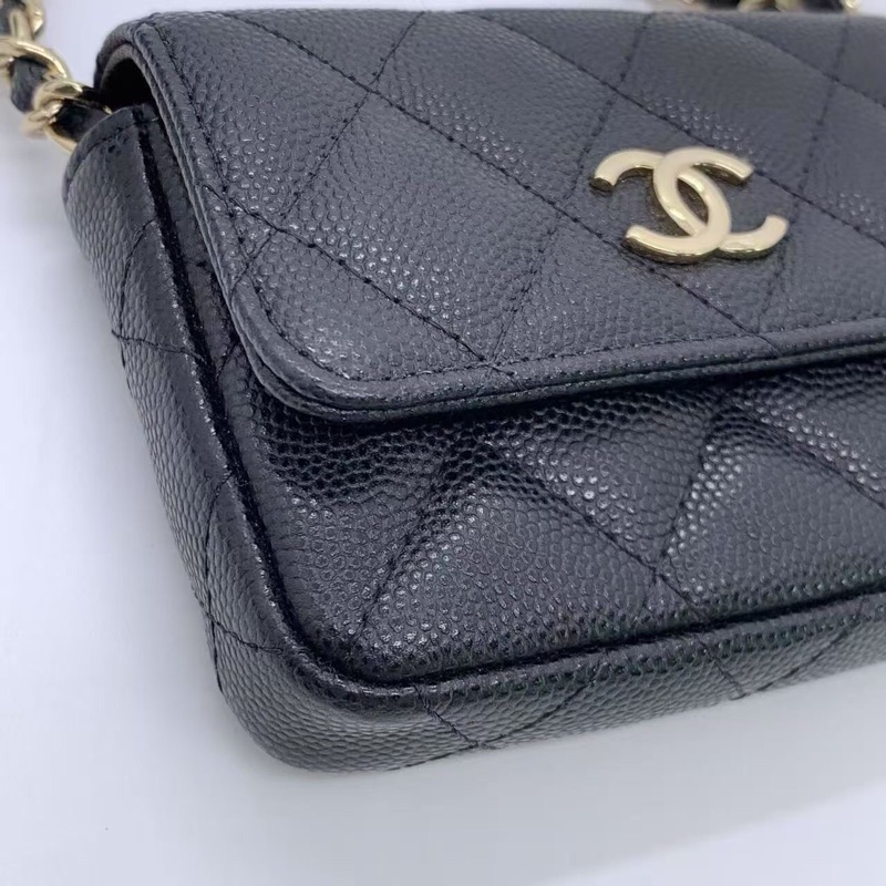 Chanel香奈兒21K鏈條斜挎小包-5