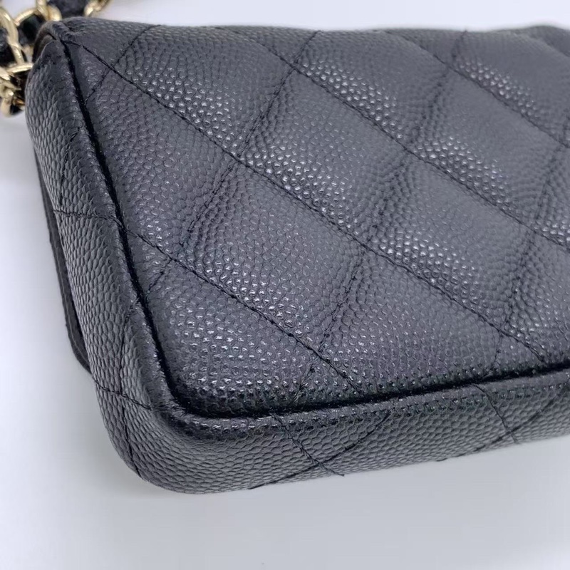 Chanel香奈兒21K鏈條斜挎小包-12