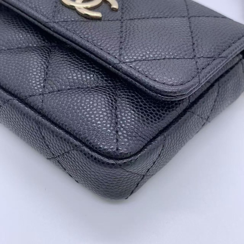 Chanel香奈兒21K鏈條斜挎小包-17