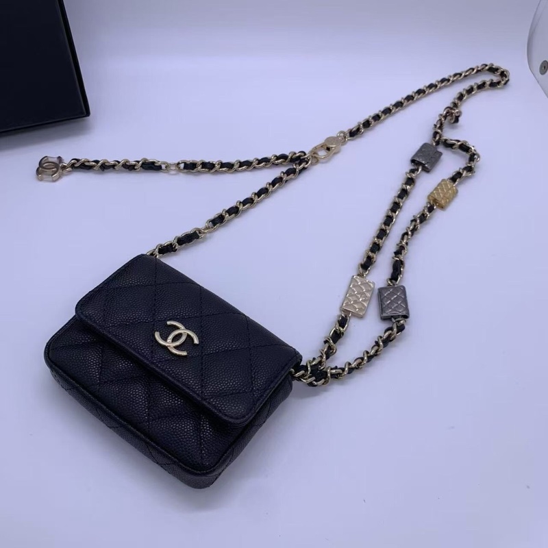 Chanel香奈兒21K鏈條斜挎小包-19