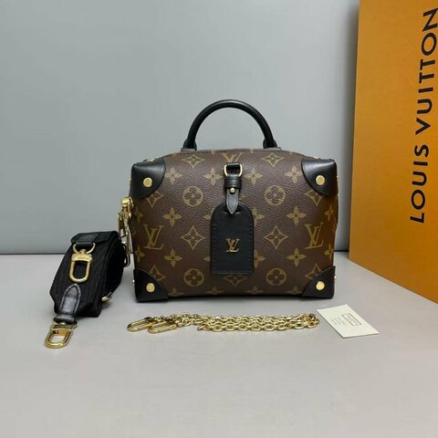芯片款 路易威登/Louis Vuitton Petite Malle Souple老花八角盒