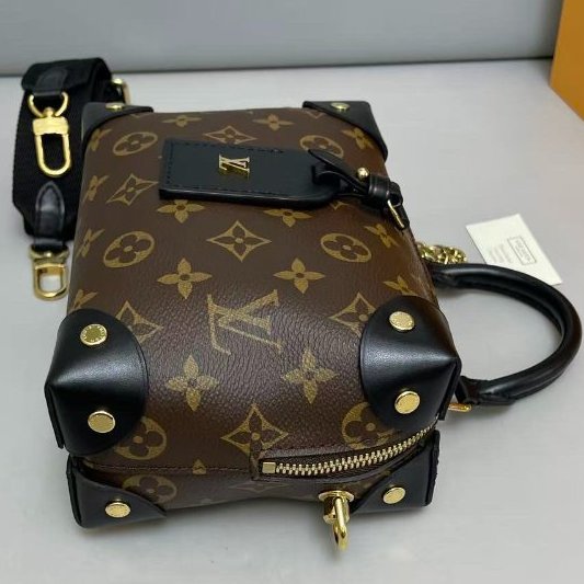 芯片款 路易威登/Louis Vuitton Petite Malle Souple老花八角盒-3