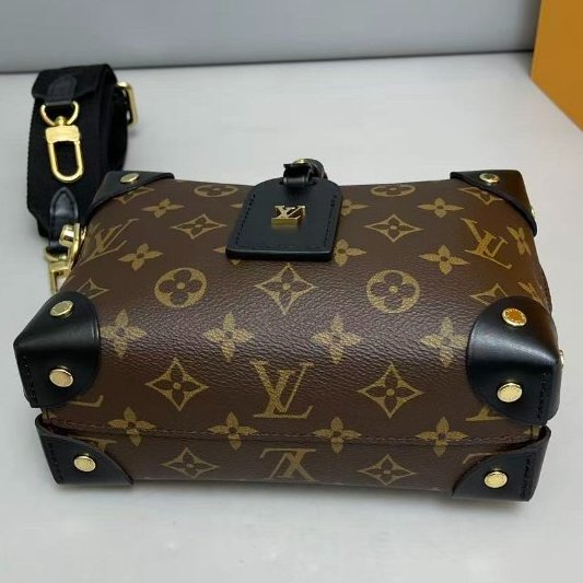 芯片款 路易威登/Louis Vuitton Petite Malle Souple老花八角盒-5