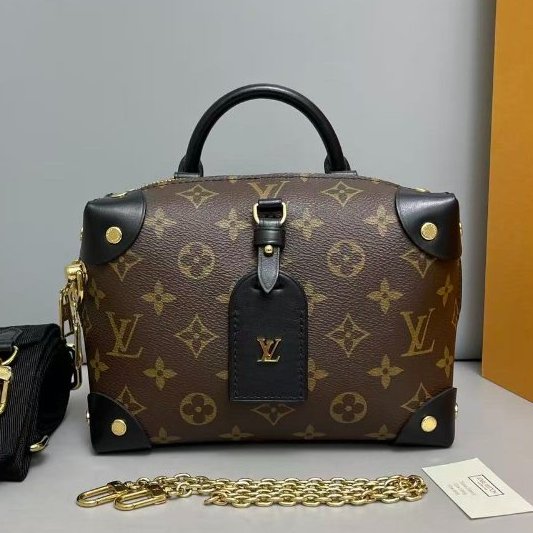 芯片款 路易威登/Louis Vuitton Petite Malle Souple老花八角盒-6