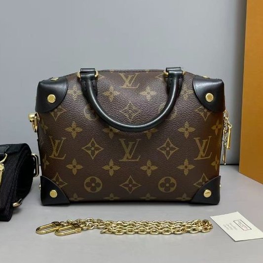 芯片款 路易威登/Louis Vuitton Petite Malle Souple老花八角盒-7