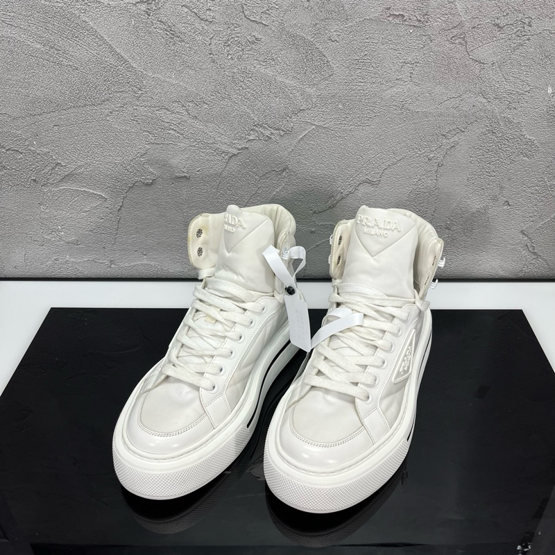 PRADA 普拉達 環保材質厚底高幫鞋-0