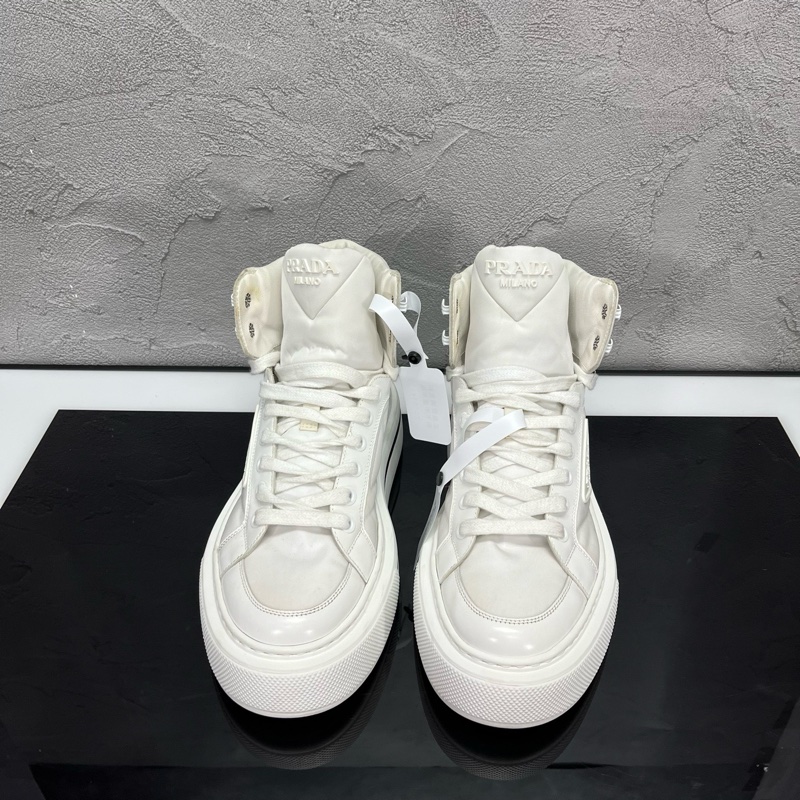 PRADA 普拉達 環保材質厚底高幫鞋-1