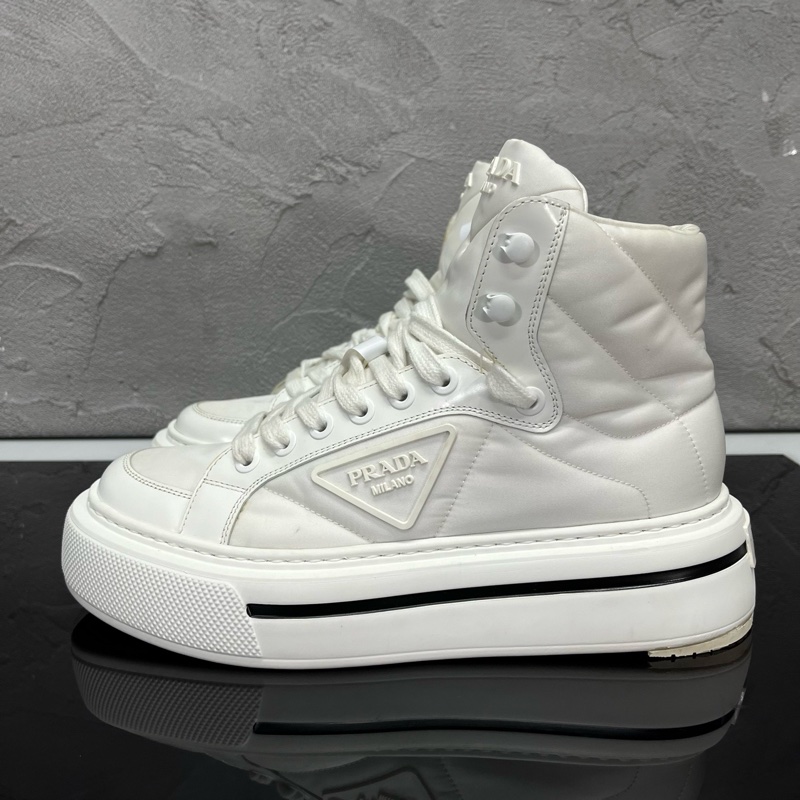 PRADA 普拉達 環保材質厚底高幫鞋-2