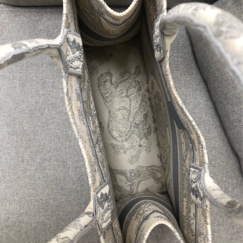 Dior tote中號岩石灰動物園購物袋，配件塵袋身份卡-2