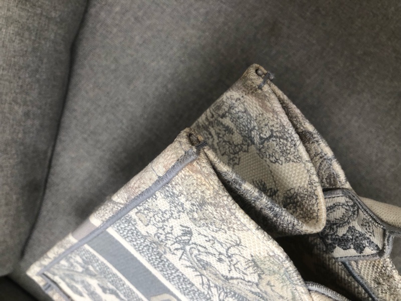 Dior tote中號岩石灰動物園購物袋，配件塵袋身份卡-5