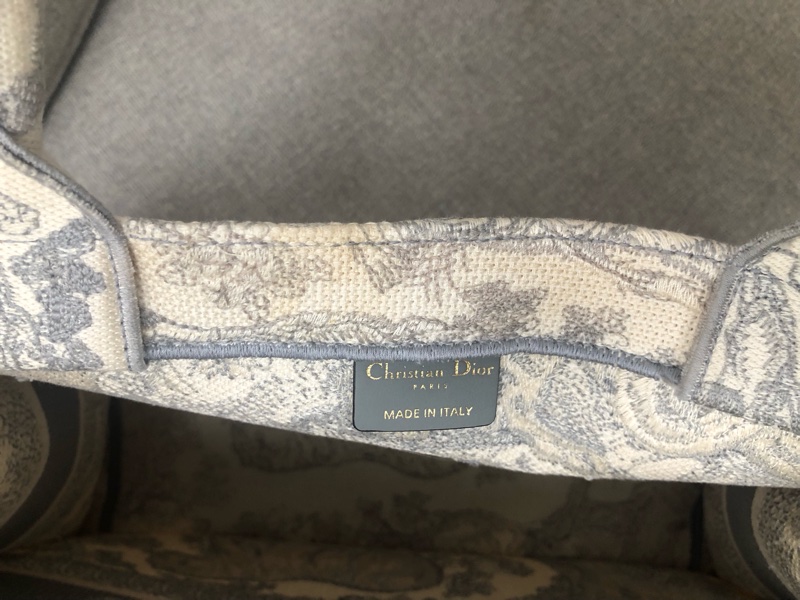 Dior tote中號岩石灰動物園購物袋，配件塵袋身份卡-9