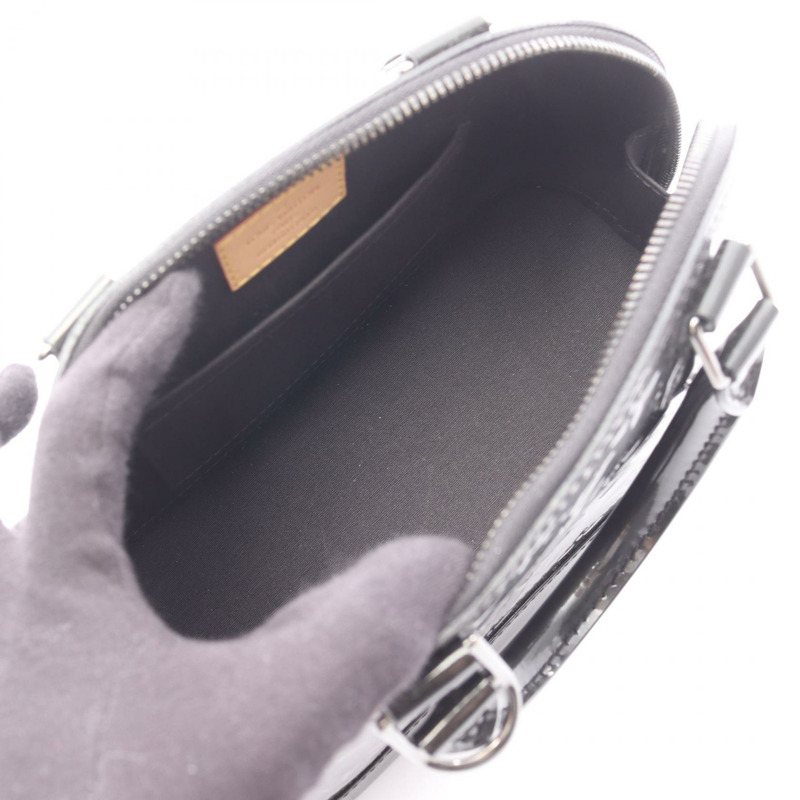 路易威登 Alma BB 單肩手提包 M90063 漆皮黑 二手 女士 LV-2