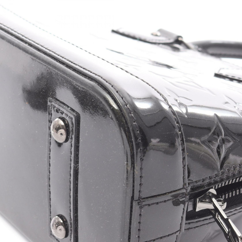 路易威登 Alma BB 單肩手提包 M90063 漆皮黑 二手 女士 LV-9