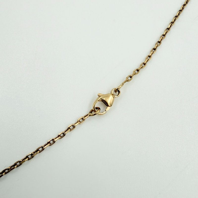 HERMES-深藍色琺瑯金邊POP H 項鍊-4