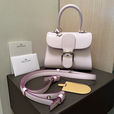 (Full set, unused) Delvaux Brillant Mini in Silk Lavender Colour PM (New Sellier)