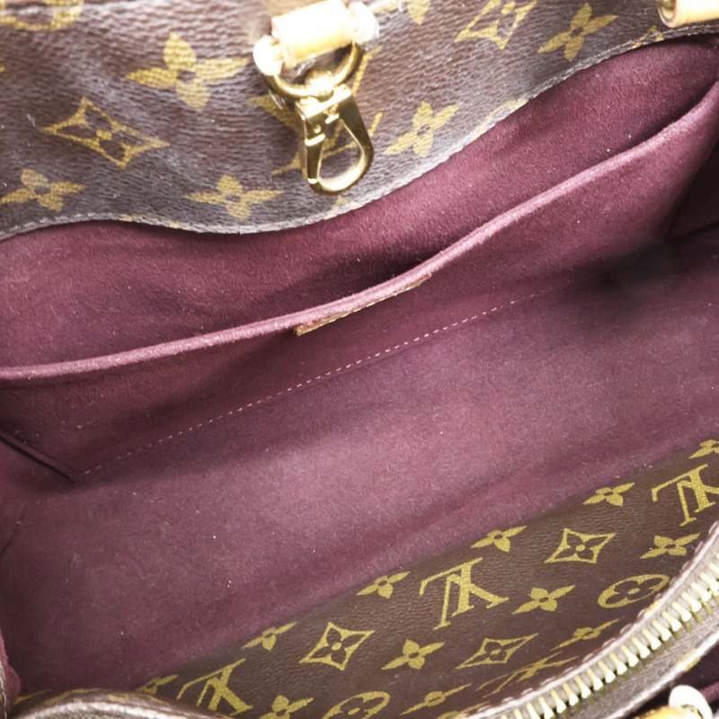 棕色 原花帆布 Montaigne MM 兩用包【LOUIS VUITTON LV 路易威登】 M41056-2