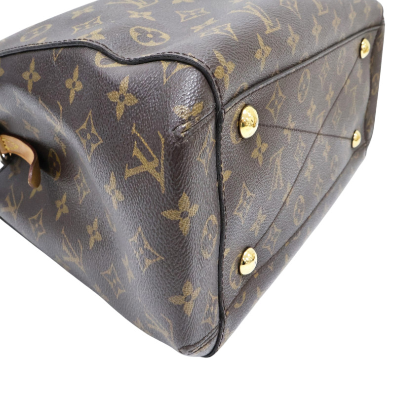 棕色 原花帆布 Montaigne MM 兩用包【LOUIS VUITTON LV 路易威登】 M41056-8