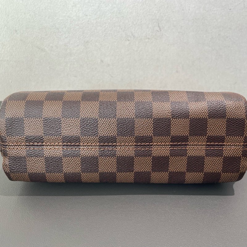 芯片款 路易威登/Louis Vuitton CROISETTE 棕棋盤格流蘇郵差包-8