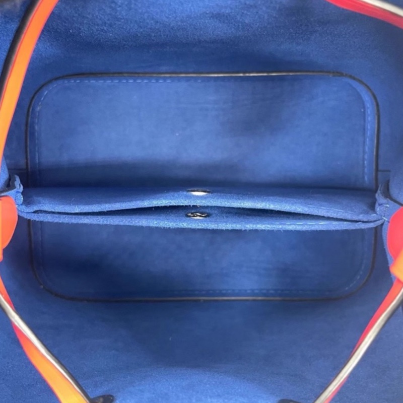 Louis Vuitton 質感上線99新NEW路易威登拼色水波紋水桶BB 手提斜挎單肩包-16