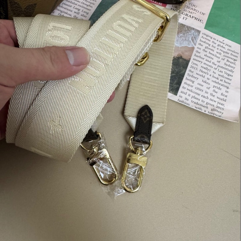 全新🧡帶票 Lv 老花橫版onthego-8