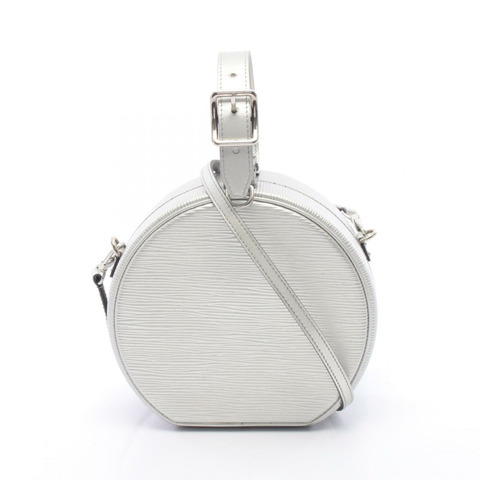 路易威登 Petite Boite Chapeau 斜背包 手提包 M53074 Epi 皮革 銀色