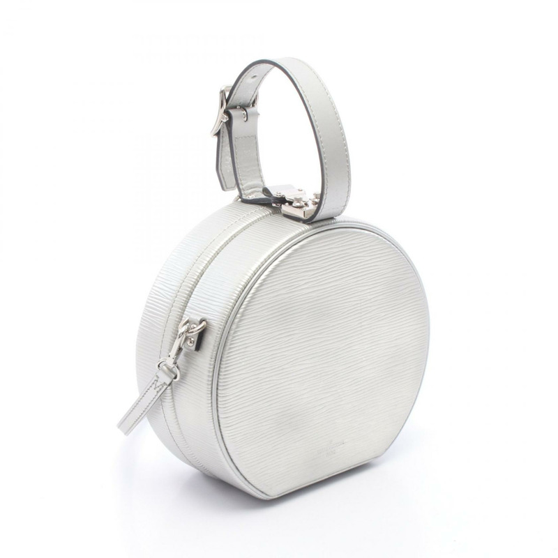 路易威登 Petite Boite Chapeau 斜背包 手提包 M53074 Epi 皮革 銀色-1