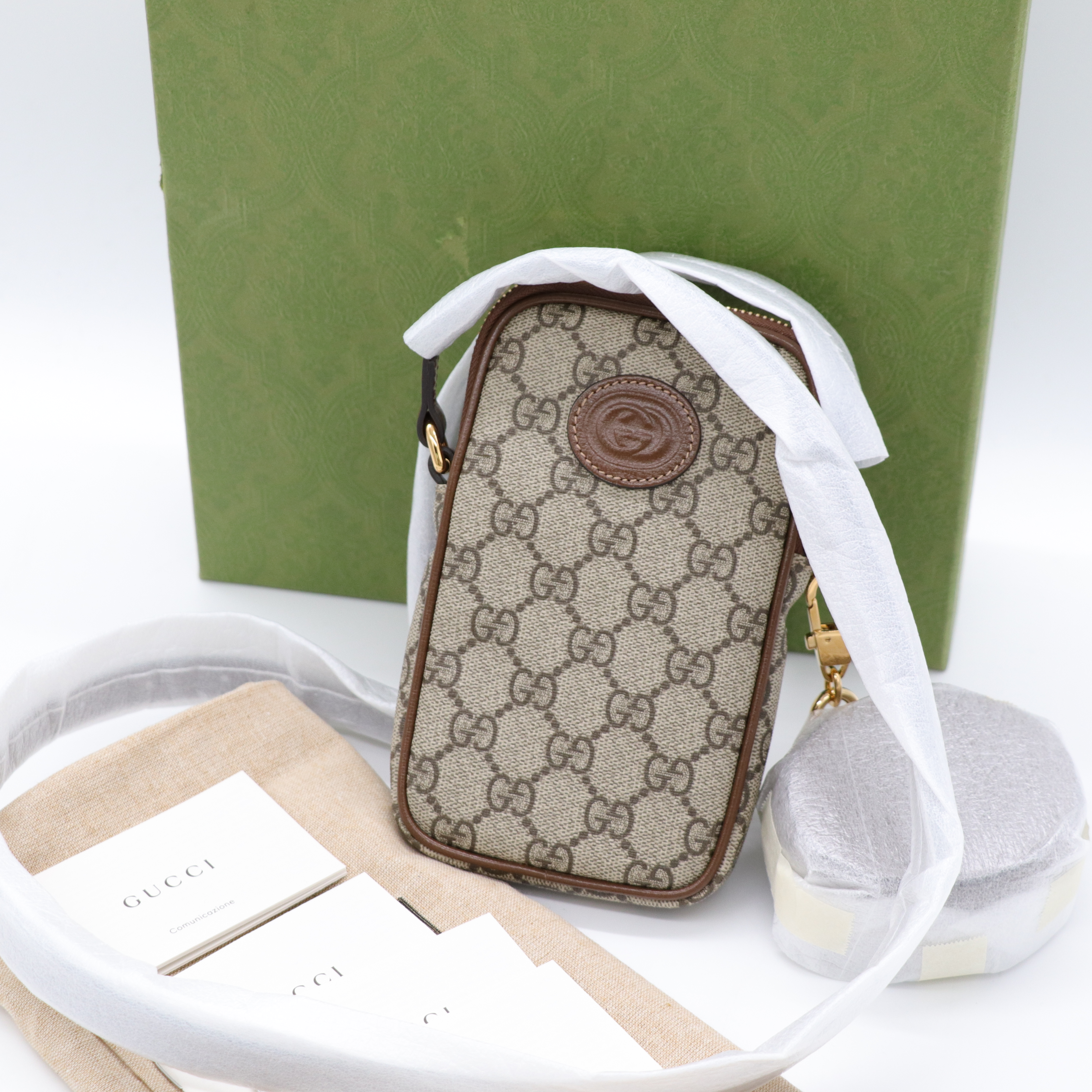 Gucci 古馳 老花 二合一 手機包-1