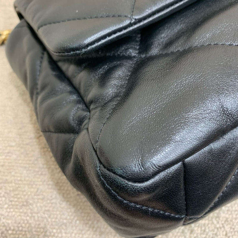 CHANEL香奈兒 黑金19bag 底長30 中號 22年芯片  🈚附件-5