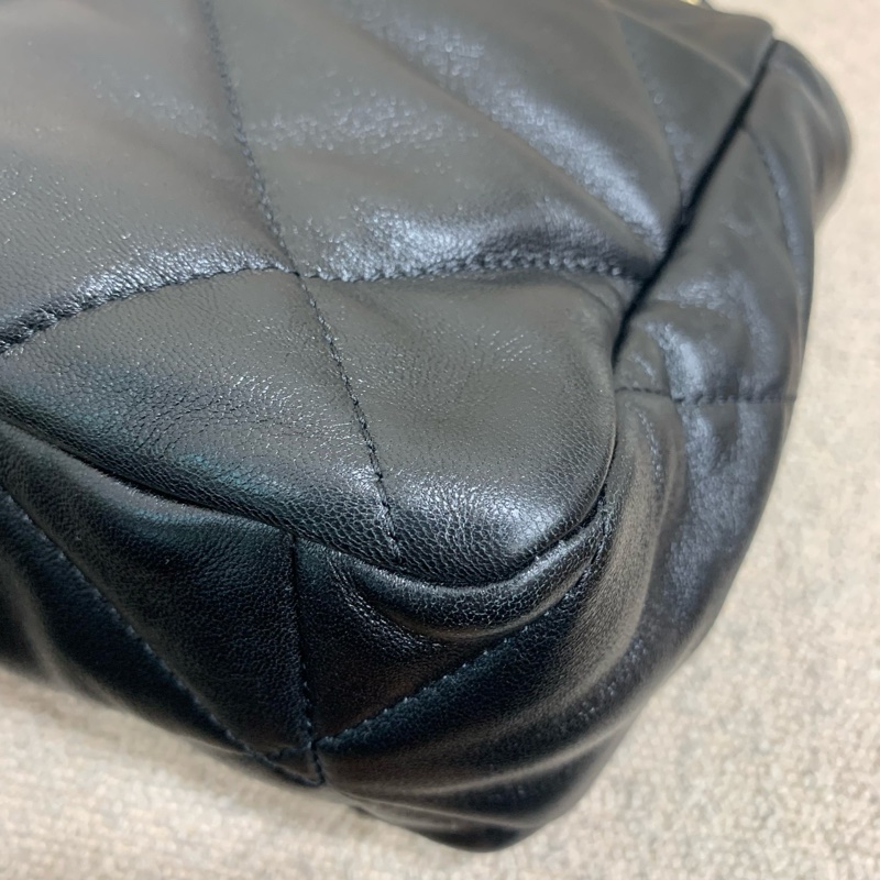 CHANEL香奈兒 黑金19bag 底長30 中號 22年芯片  🈚附件-7