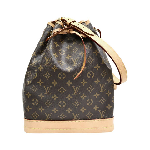 棕色 原花 帆布 Noe 水桶包 肩背包【LOUIS VUITTON LV 路易威登】 M46976