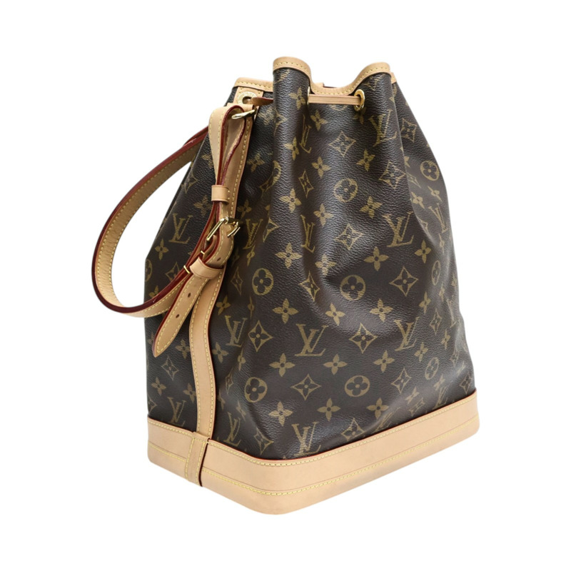 棕色 原花 帆布 Noe 水桶包 肩背包【LOUIS VUITTON LV 路易威登】 M46976-1