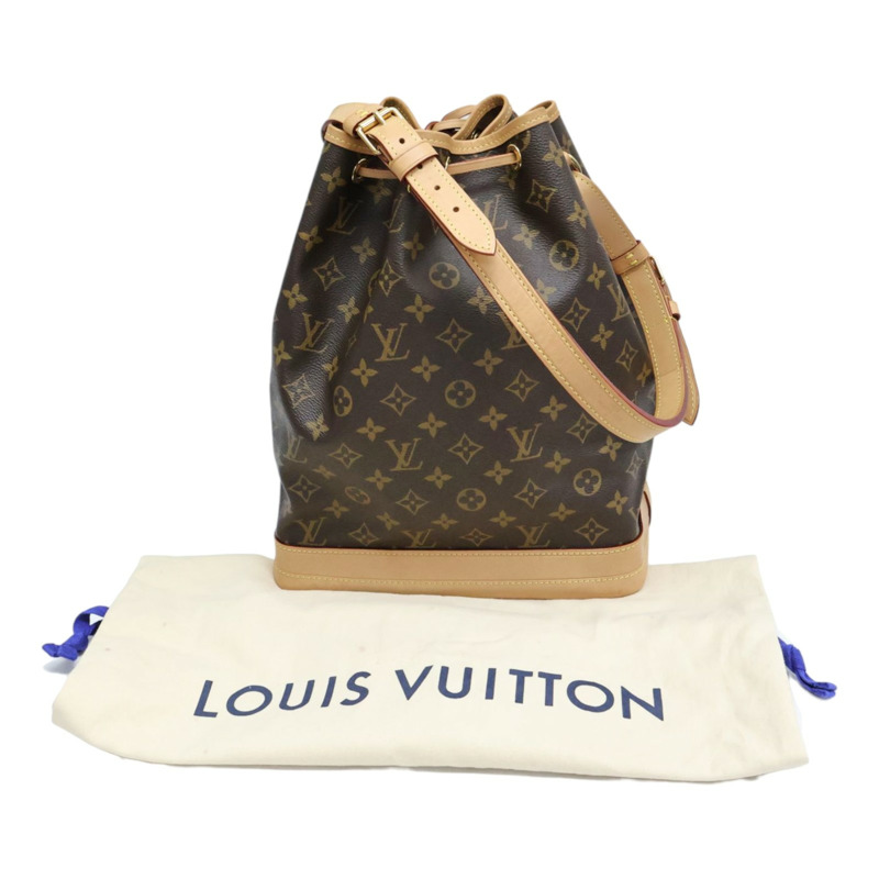 棕色 原花 帆布 Noe 水桶包 肩背包【LOUIS VUITTON LV 路易威登】 M46976-6