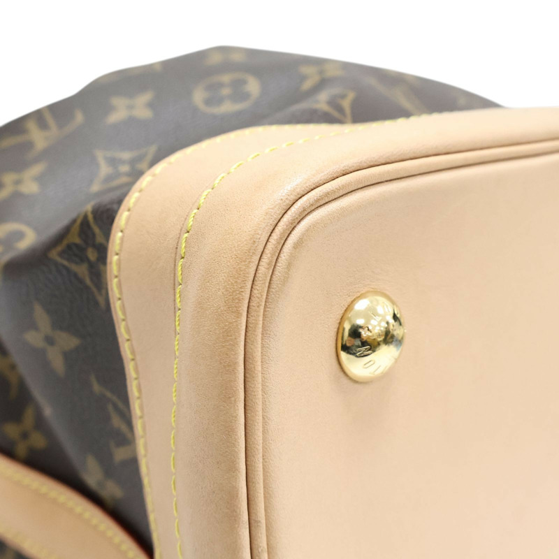 棕色 原花 帆布 Noe 水桶包 肩背包【LOUIS VUITTON LV 路易威登】 M46976-7