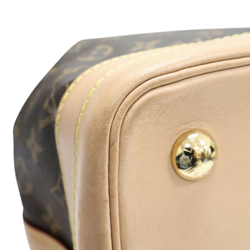 棕色 原花 帆布 Noe 水桶包 肩背包【LOUIS VUITTON LV 路易威登】 M46976-9