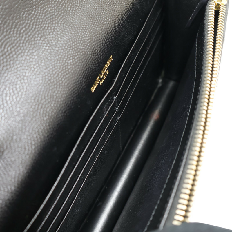黑色 牛皮 Cassandre WOC 肩背包【SAINT LAURENT YSL 聖羅蘭 】 393953-2