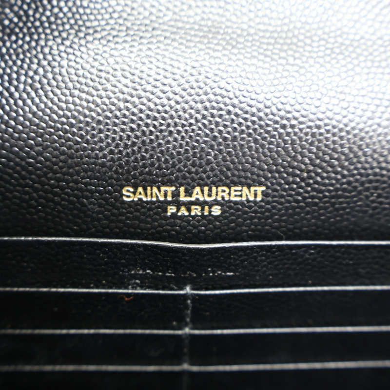 黑色 牛皮 Cassandre WOC 肩背包【SAINT LAURENT YSL 聖羅蘭 】 393953-4